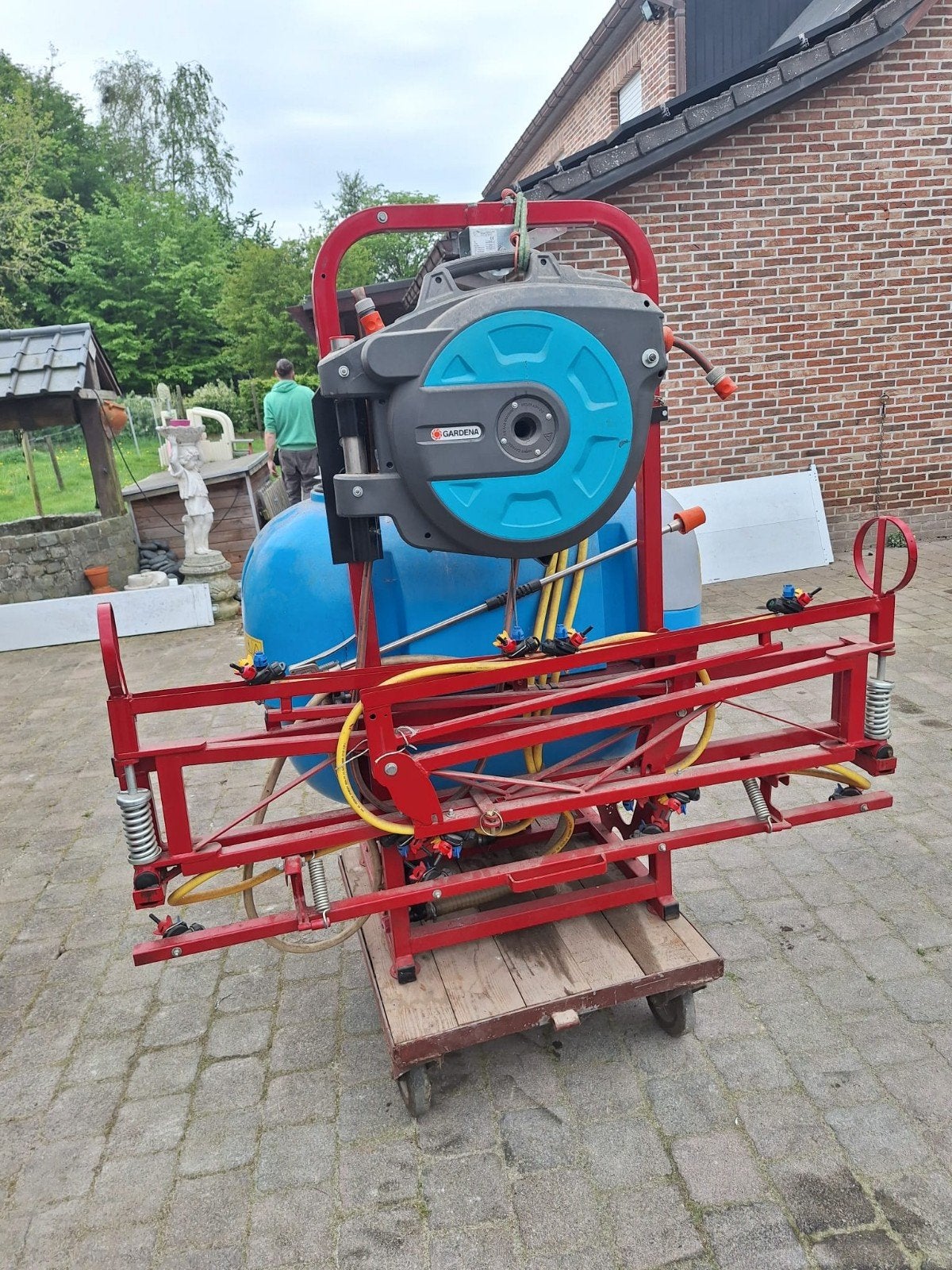 Sproeivat 300liter, Ophalen