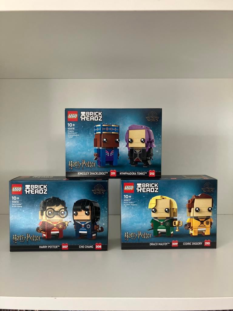 LEGO BrickHeadz 3 sets 40616, 40617 en 40618, Compleet, BrickHeadz, Lego, Nieuw