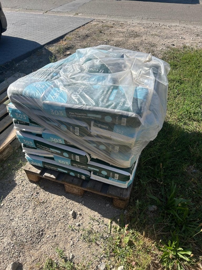 33 zakken flex premium tegellijm, Doe-het-zelf en Bouw, Ophalen of Verzenden, Nieuw, Overige materialen, Overige typen