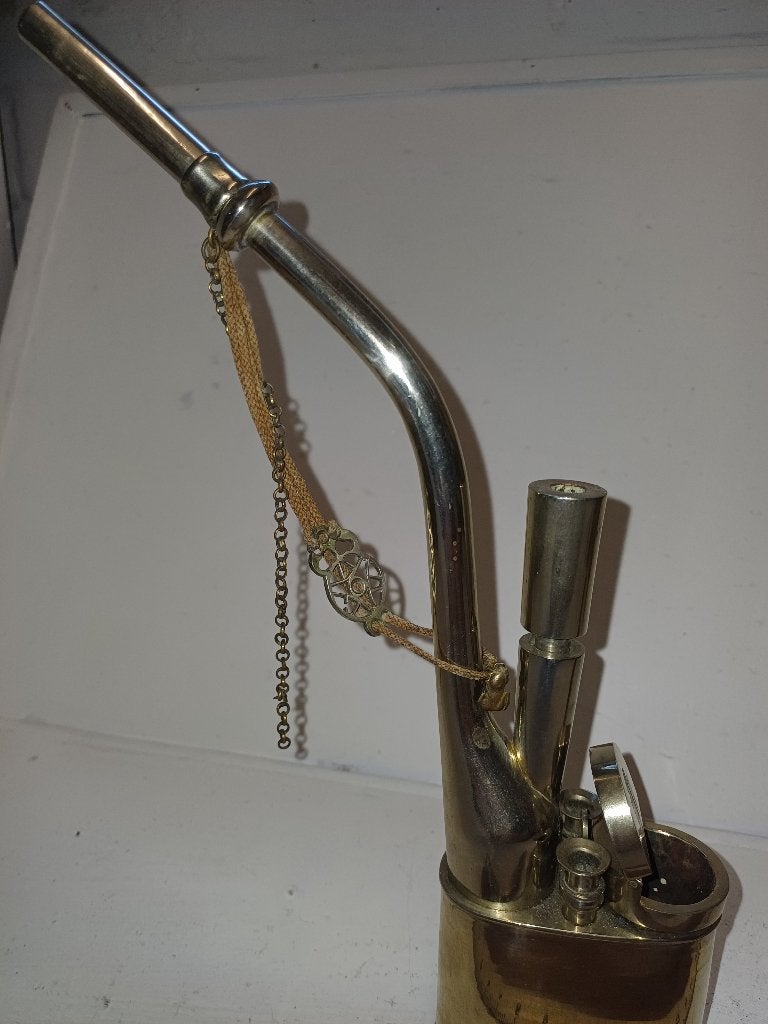 rare PIPE A EAU TBE metal argenté CHINE  JAPON, Collections, Enlèvement ou Envoi, Utilisé, Autres types