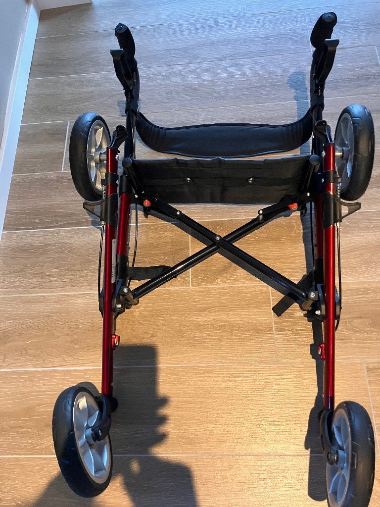 Déambulateur 4 roues pliable, Enlèvement, Poids léger, Utilisé