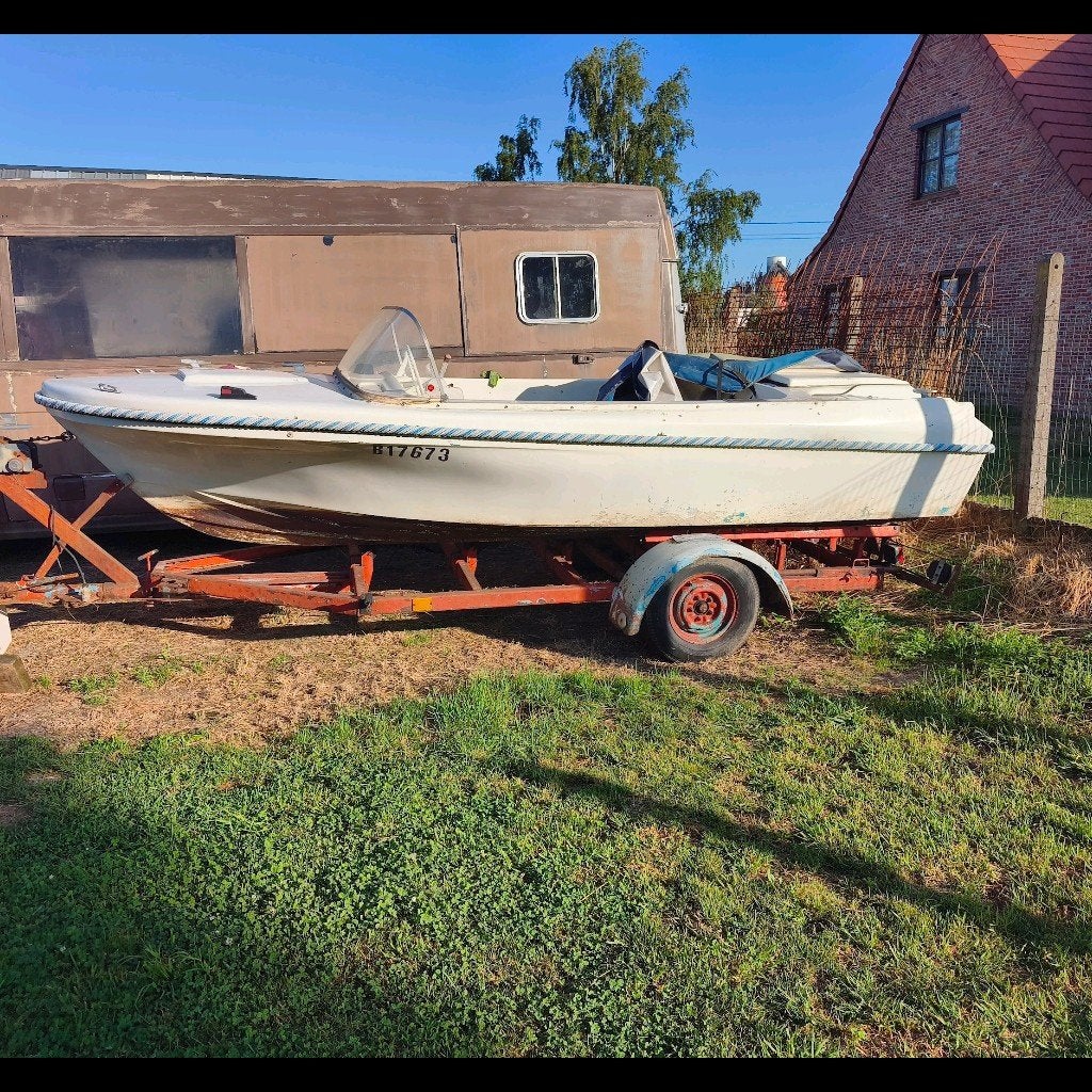 Bateau avec remorque 400€, Enlèvement, Sans moteur, Remorque