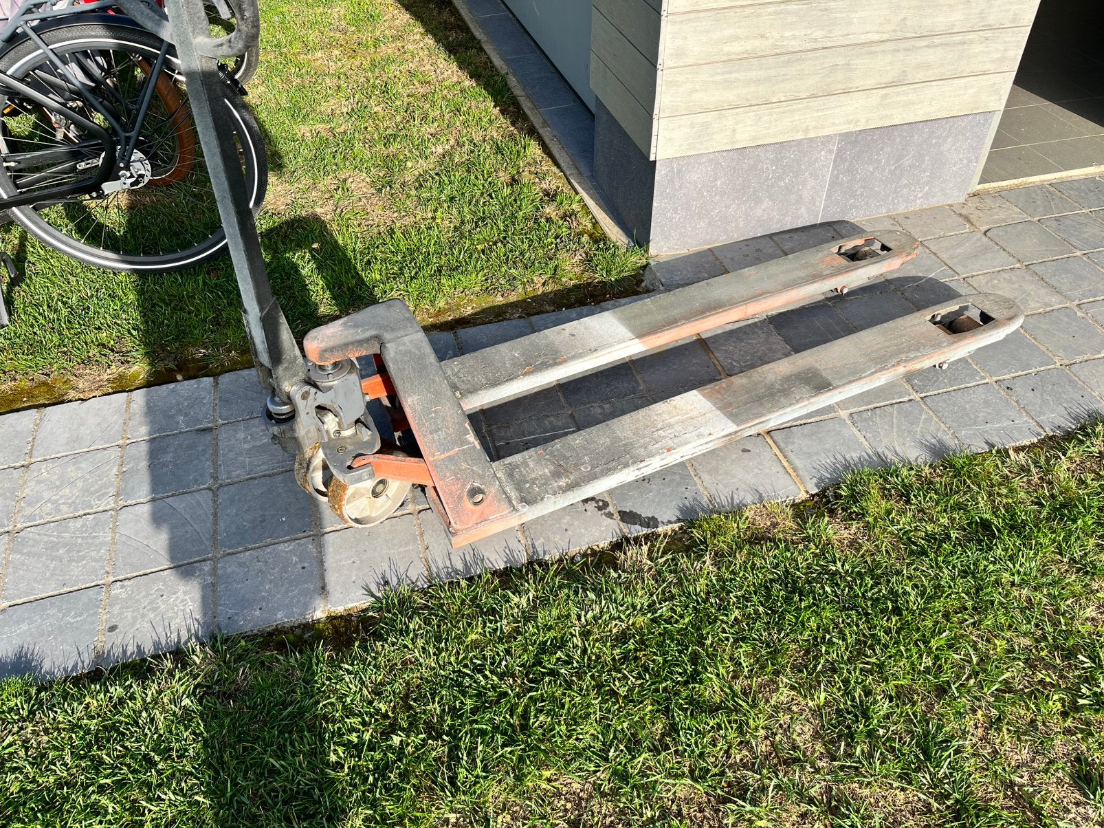 Transpallet 150cm, Doe-het-zelf en Bouw, Ophalen, Gebruikt