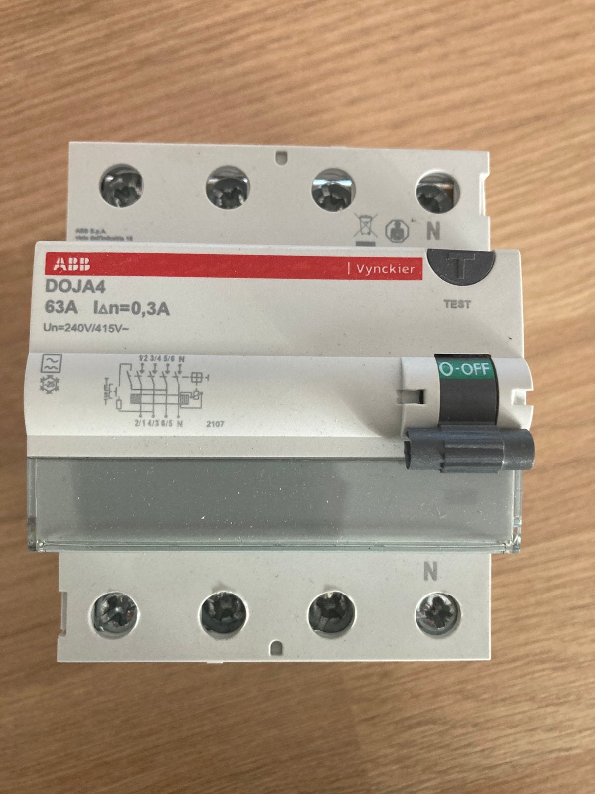 Differentieel 63A 300mA 4P (NIEUW), Ophalen, Nieuw