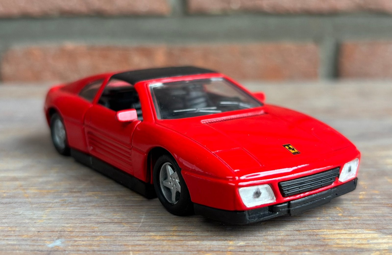Maisto Shell Ferrari 348 TS - rood - schaal 1:38, Ophalen of Verzenden, Zo goed als nieuw, Auto
