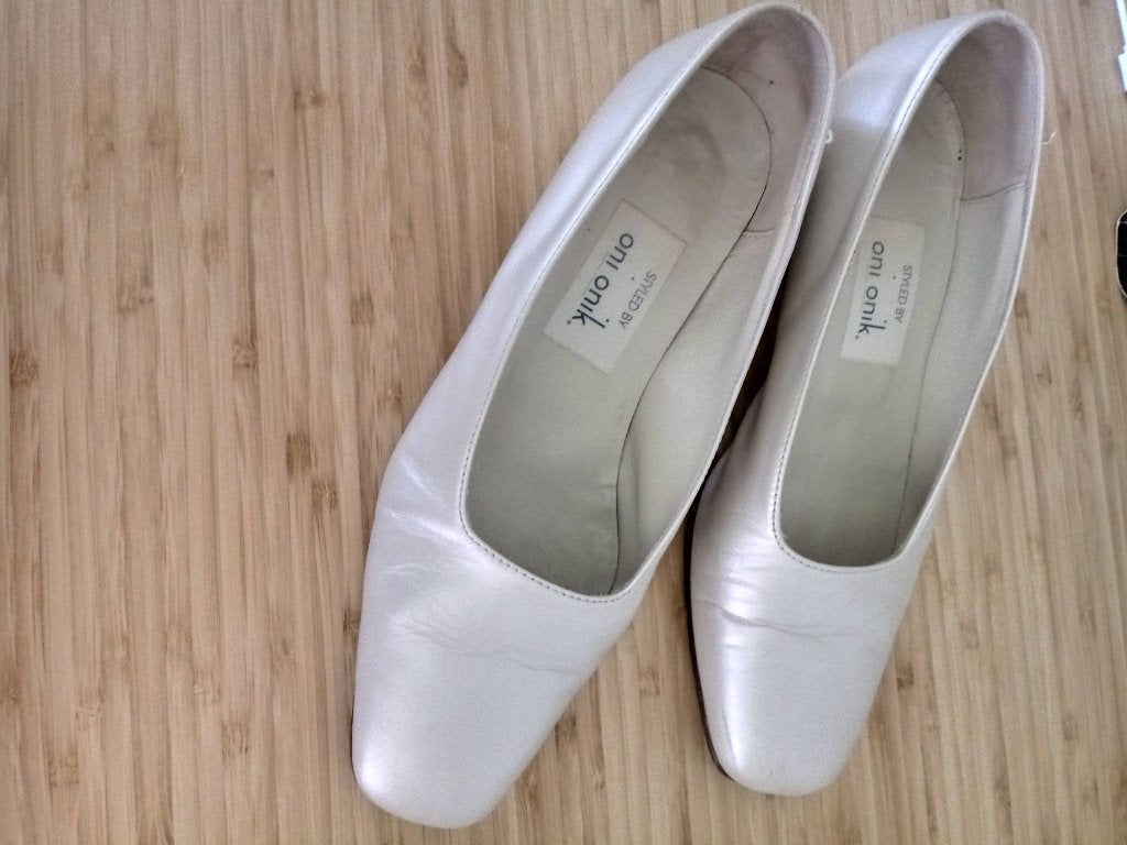 damesschoenen maat 37,5 parelmoer, Oni onik, Beige, Enlèvement, Porté