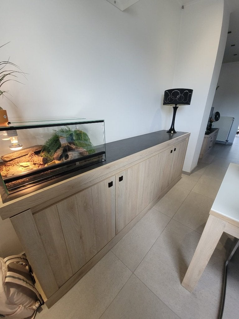 Dressoir en Tv meubel, Maison & Meubles, Avec porte(s), 25 à 50 cm, 200 cm ou plus, Comme neuf