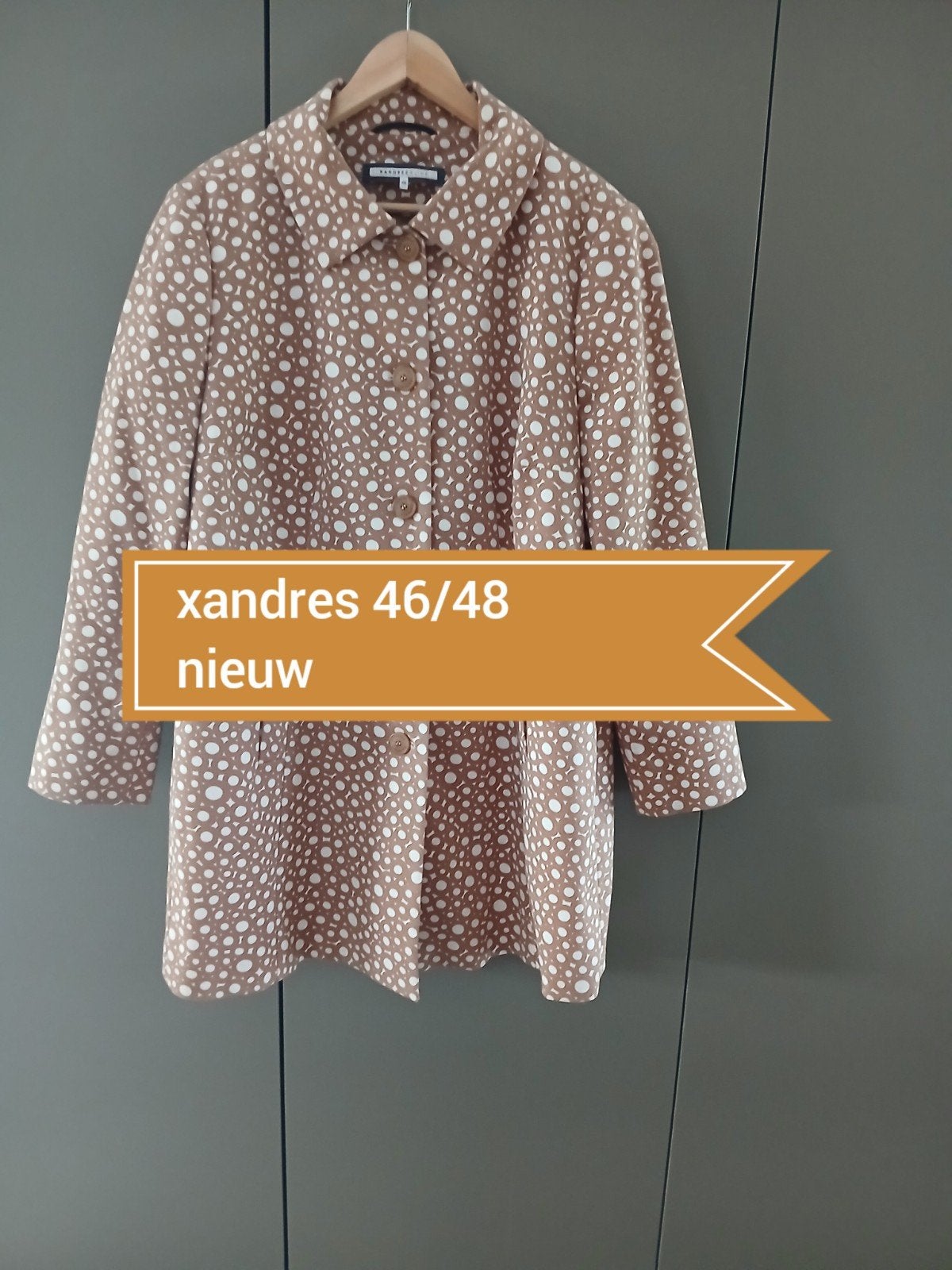 Zomerjas xandres 46/48 
nieuw, Kleding | Dames, Verzenden, Beige, Maat 46/48 (XL) of groter, Nieuw