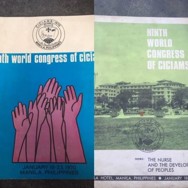 ninth world congress ciciams of catholic nurses 1970 - paus, Ophalen of Verzenden