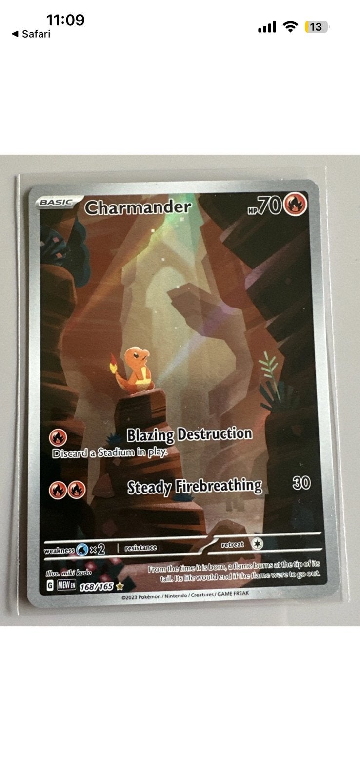 GEZOCHT! Charmander 151 in PSA9 Engels, Ophalen, Zo goed als nieuw
