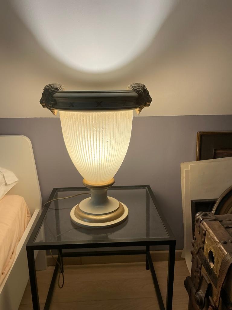 Italiaanse vaas met verlichting, Ophalen, Kunststof, 50 tot 75 cm, Geel