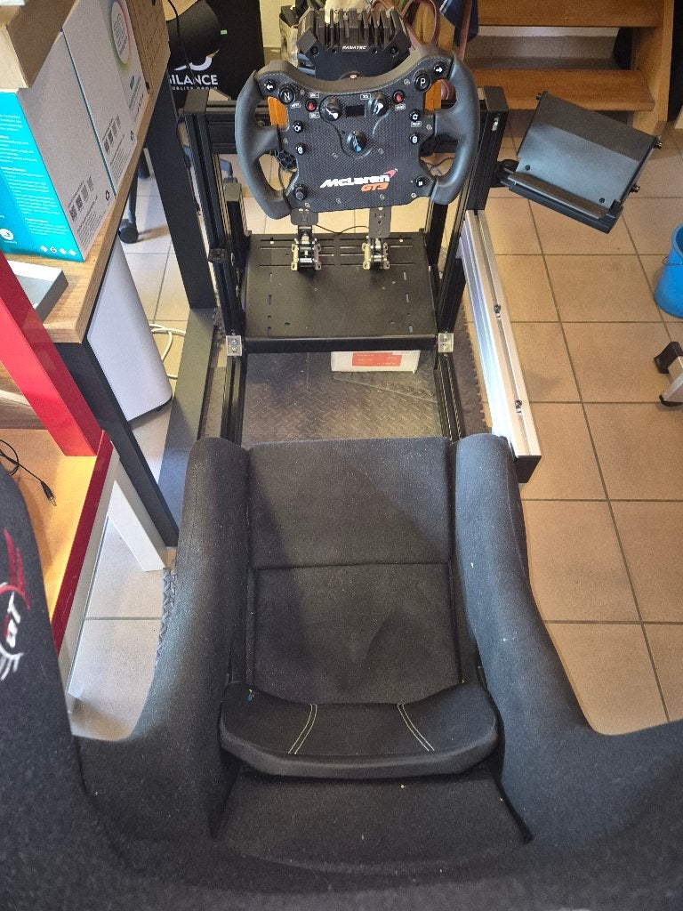 Setup SimRacing Fanatec / Heusinkveld / Simlab, Siège de course, Transmission directe, Enlèvement, Utilisé
