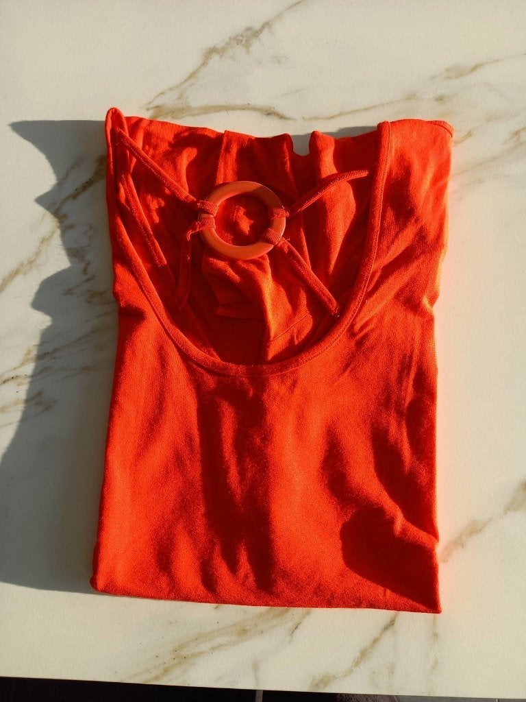 Oranje Tshirt, Oranje, Zo goed als nieuw, Korte mouw, Ophalen