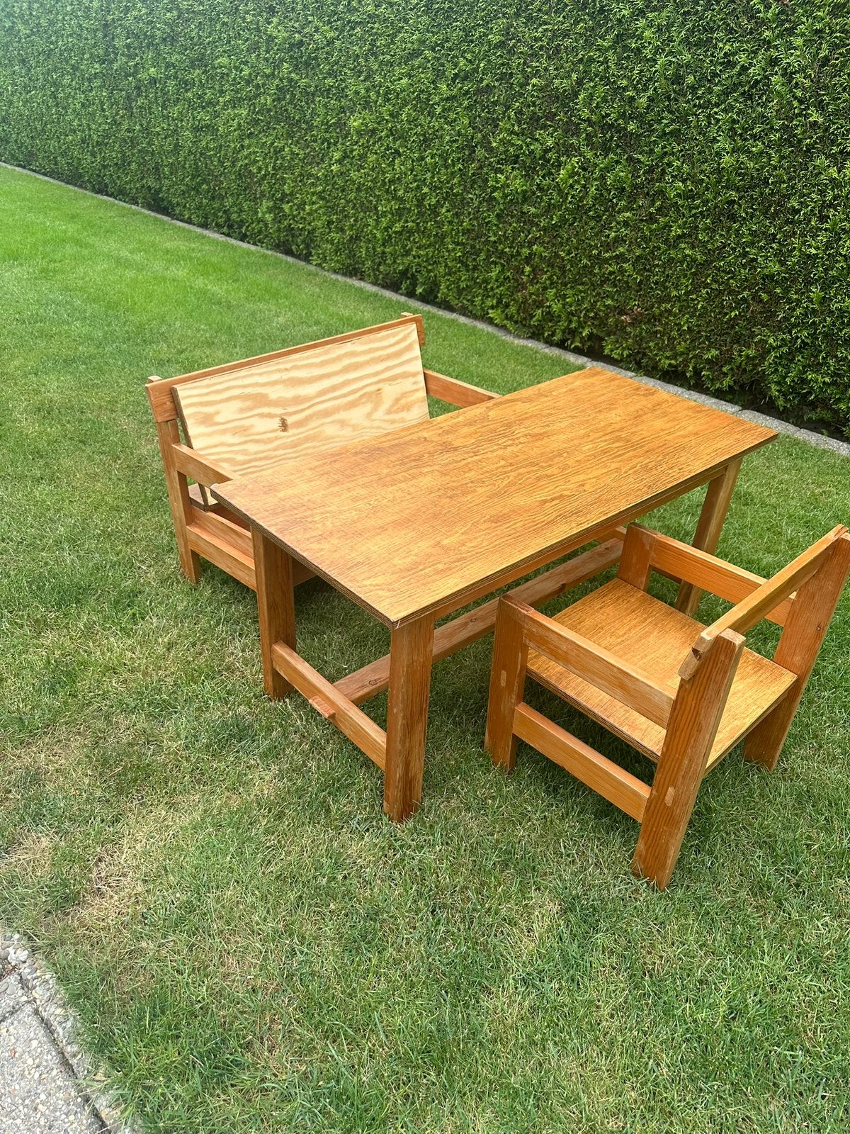 Houen Vintage tafel, bank en stoel, Kinderen en Baby's, Ophalen, Zo goed als nieuw
