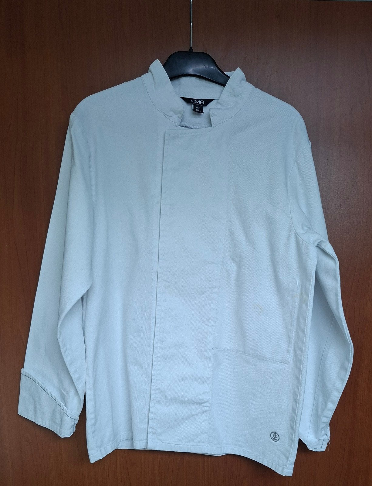 Veste de cuisine homme/femme 100% coton, Maison & Meubles, Cuisine | Linge de cuisine, Enlèvement ou Envoi, Coton, Utilisé, Blanc