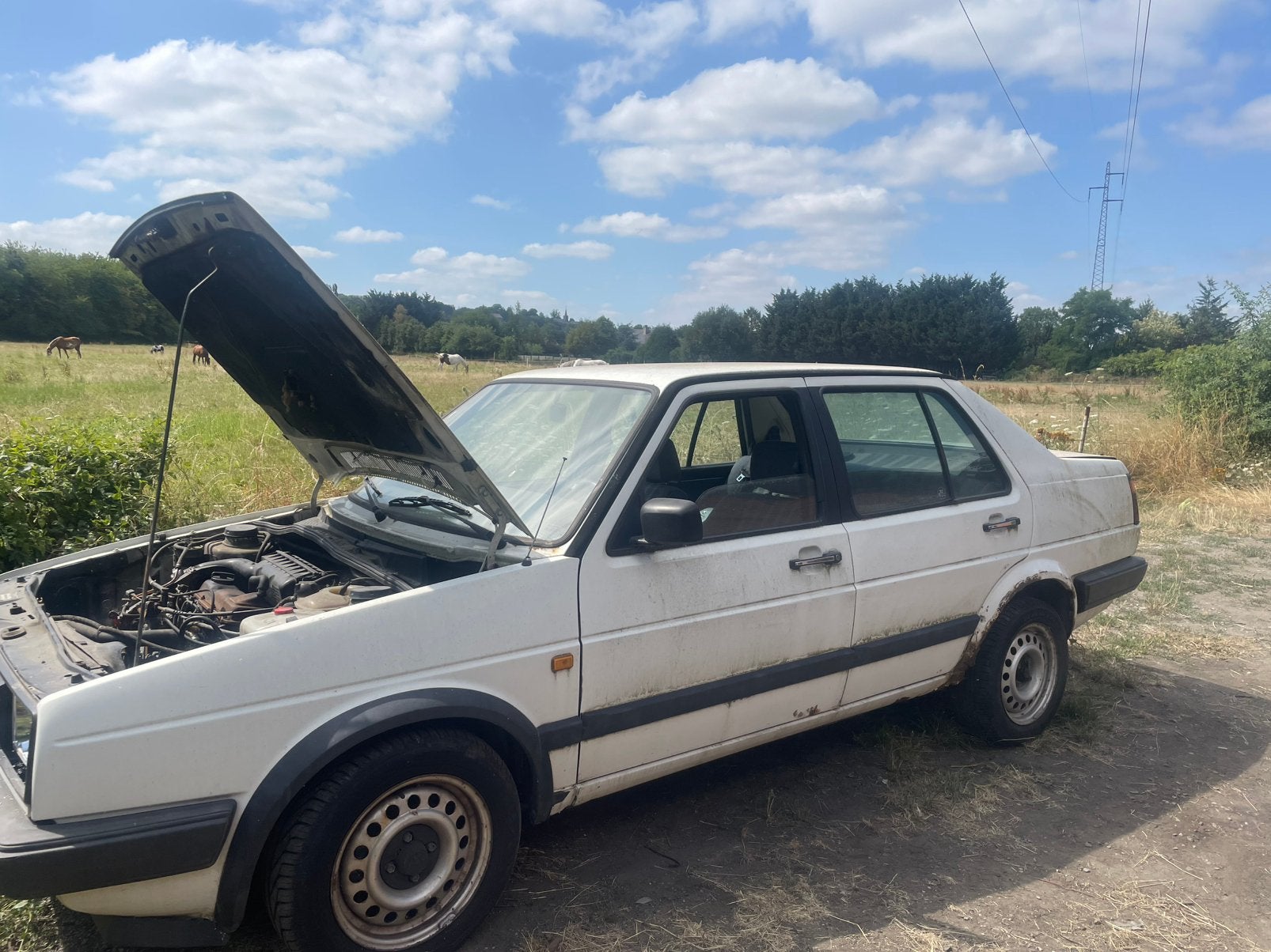 Alle onderdelen van deze jetta mk2, Ophalen