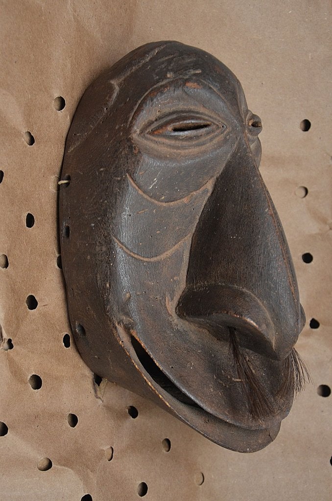 Hemba chimpansee masker, Antiek en Kunst, Hout, Gesneden, Afrika, Masker