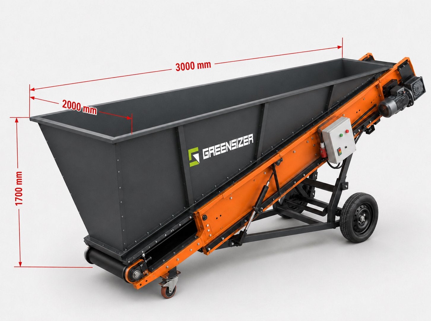 Bunker mobile Greensizer MSB3, Enlèvement