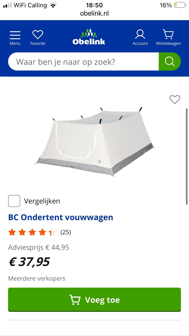Sous-contenu, Caravanes & Camping, Caravanes pliantes, Enlèvement