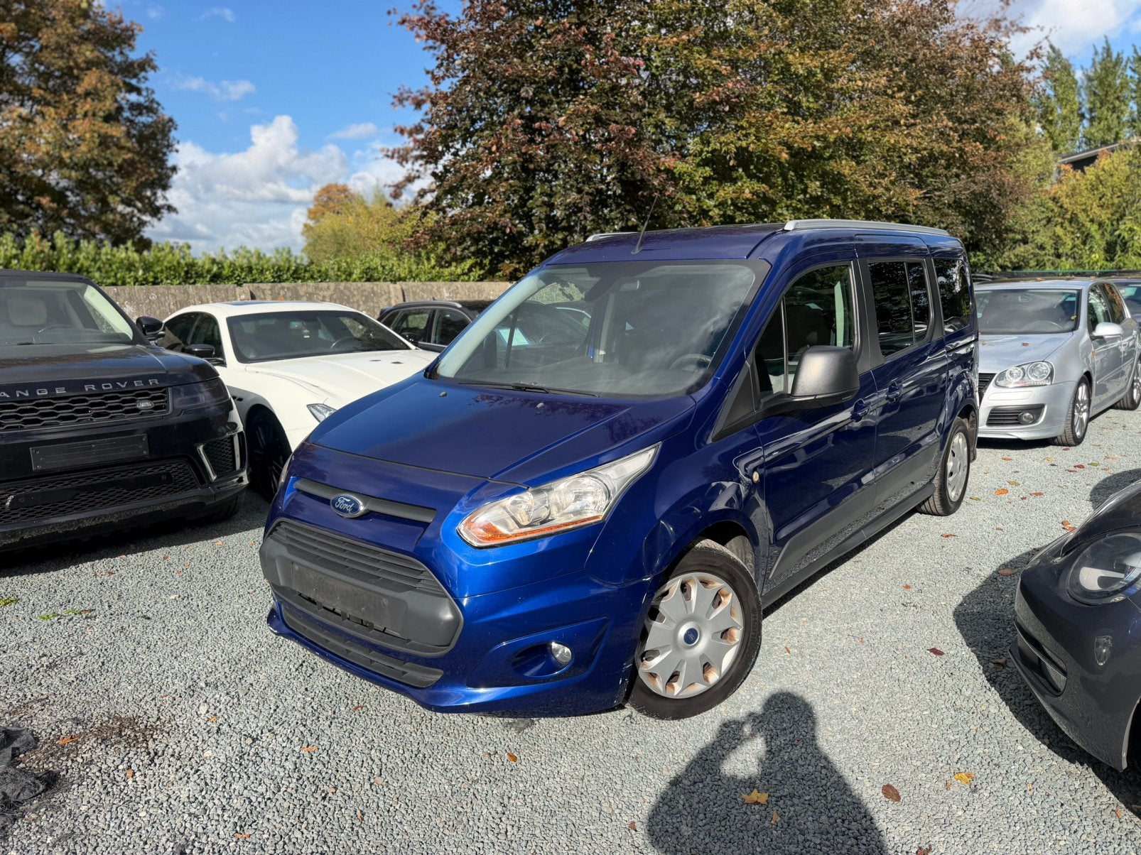 Ford Grand Tourneo Connect 1.6 Benzine, Auto's, Automaat, 4 cilinders, Blauw, 7 zetels