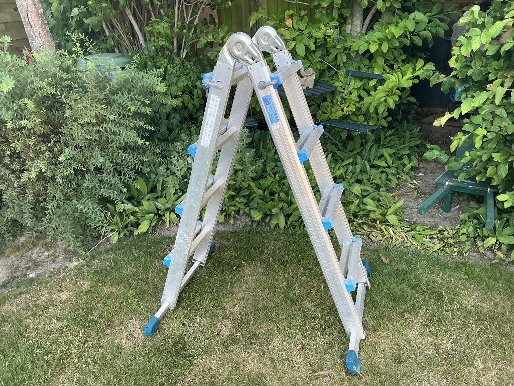 Multifunctionele trapladder, Doe-het-zelf en Bouw, Ladders en Trappen, Ophalen, Ladder