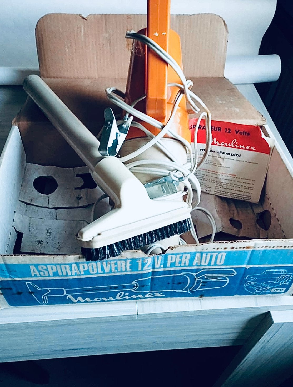 Aspirateur de voiture vintage de marque Moulinex, Electroménager, Aspirateurs, Enlèvement, Comme neuf