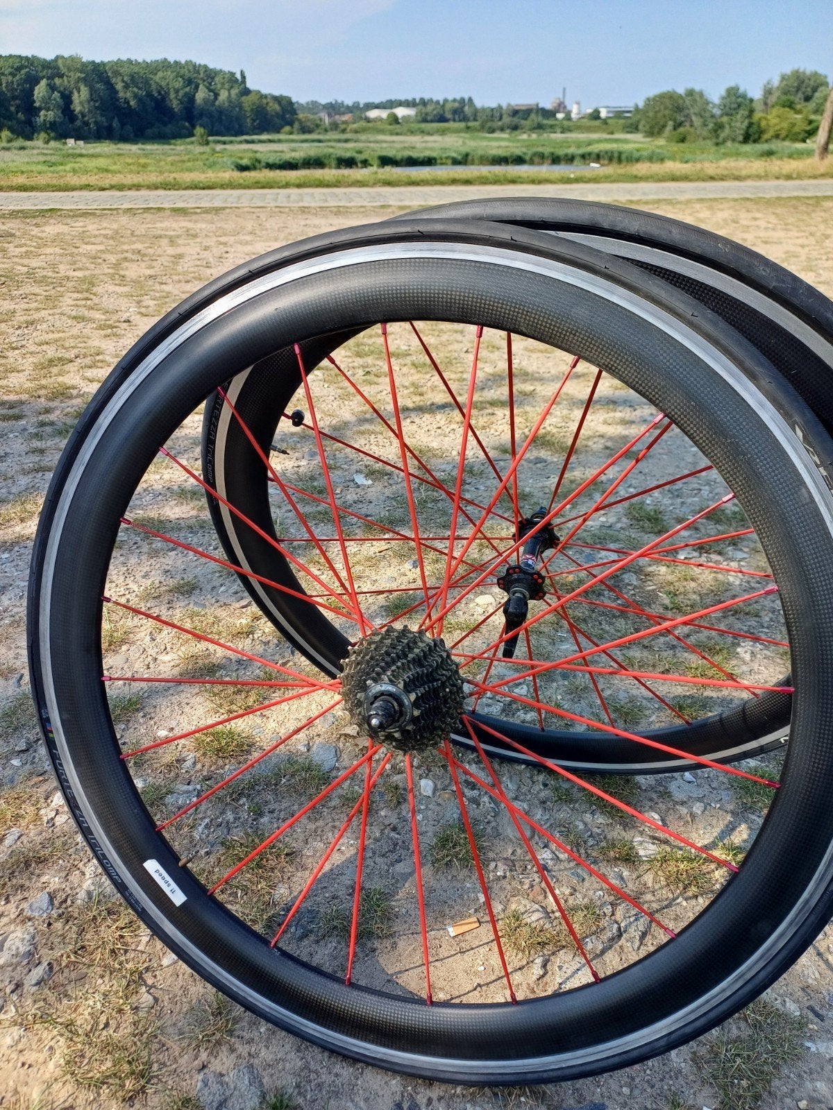 Carbon wielset, Comme neuf, Enlèvement, Carbone, Racefiets