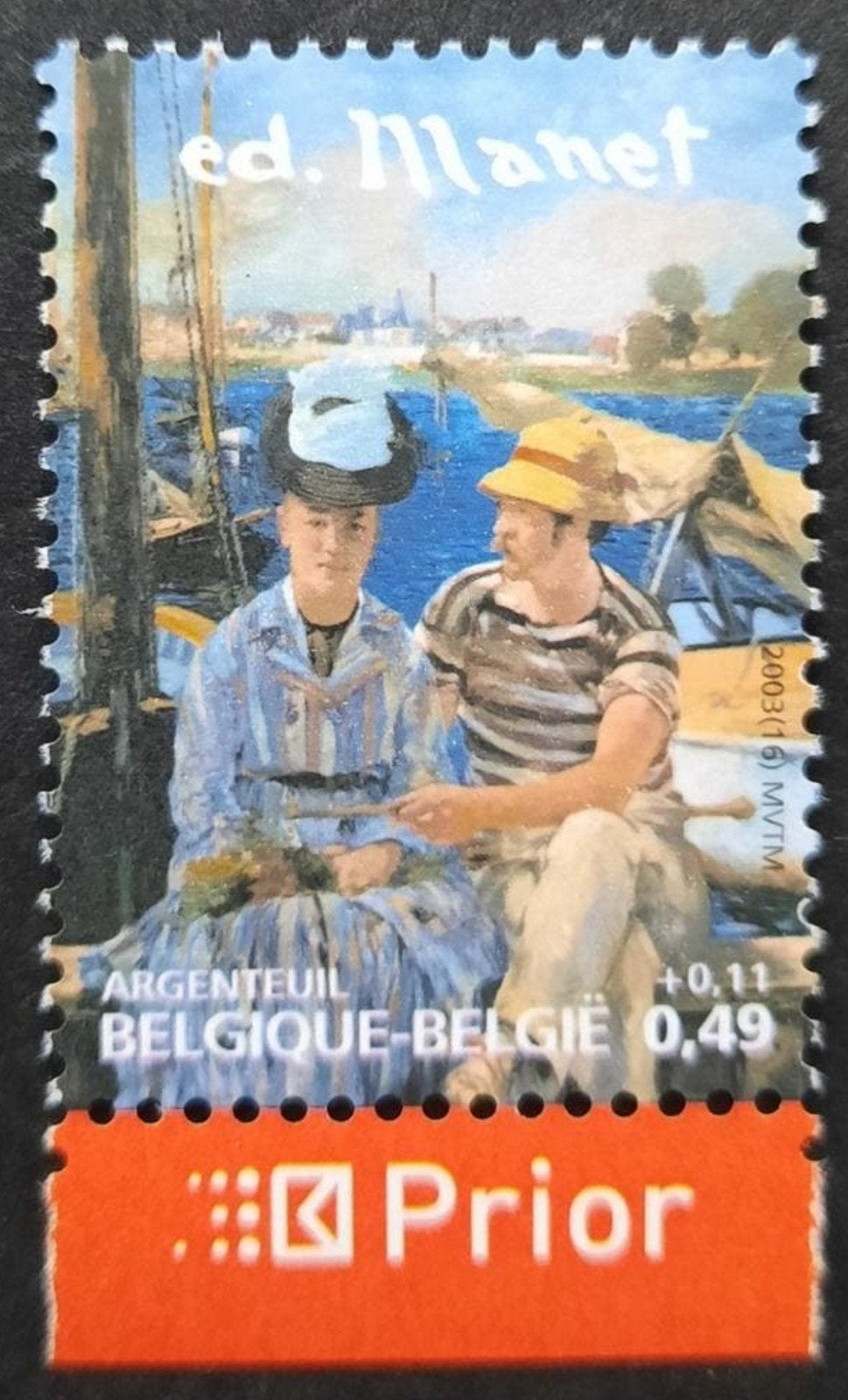 Belgique : COB 3207 ** Promotion de la philatélie 2003., Sans timbre, Neuf, Enlèvement ou Envoi, Non oblitéré