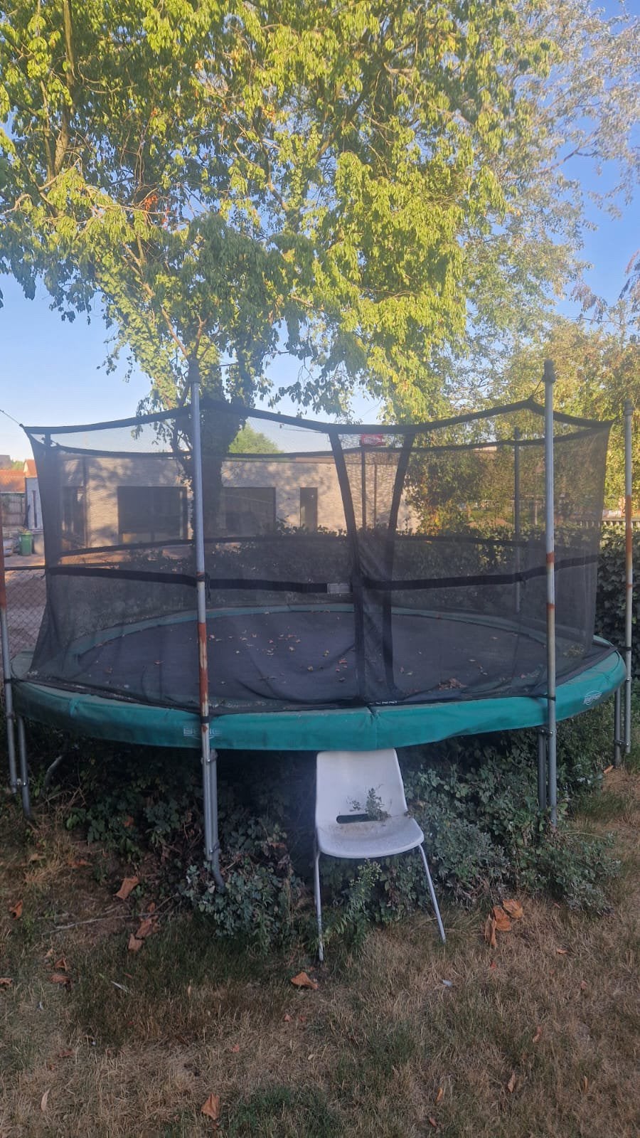 Grote trampoline gratis, Ophalen, Gebruikt