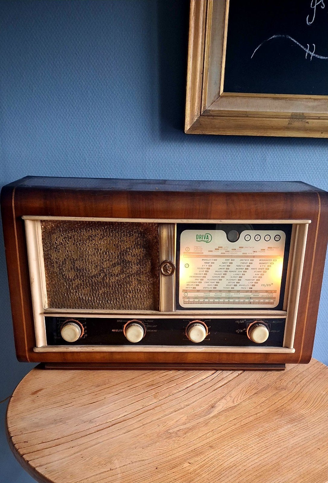 Vintage radio 50's, Antiek en Kunst, Antiek | Tv's en Audio, Ophalen