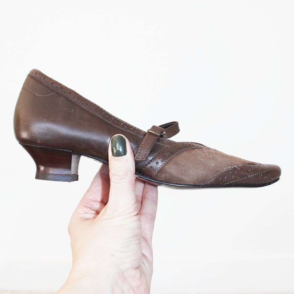 Zeer Mooie Leren Xsensible Pumps -s13 (Maat 36½) € 40,-, Kleding | Dames, Schoenen, Xsensible, Pumps, Bruin, Verzenden