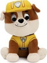 PAW Patrol - Rubble - Knuffel - 22 cm, Paw Patrol, Ophalen of Verzenden, Zo goed als nieuw, Middelgroot (20 tot 80 cm)