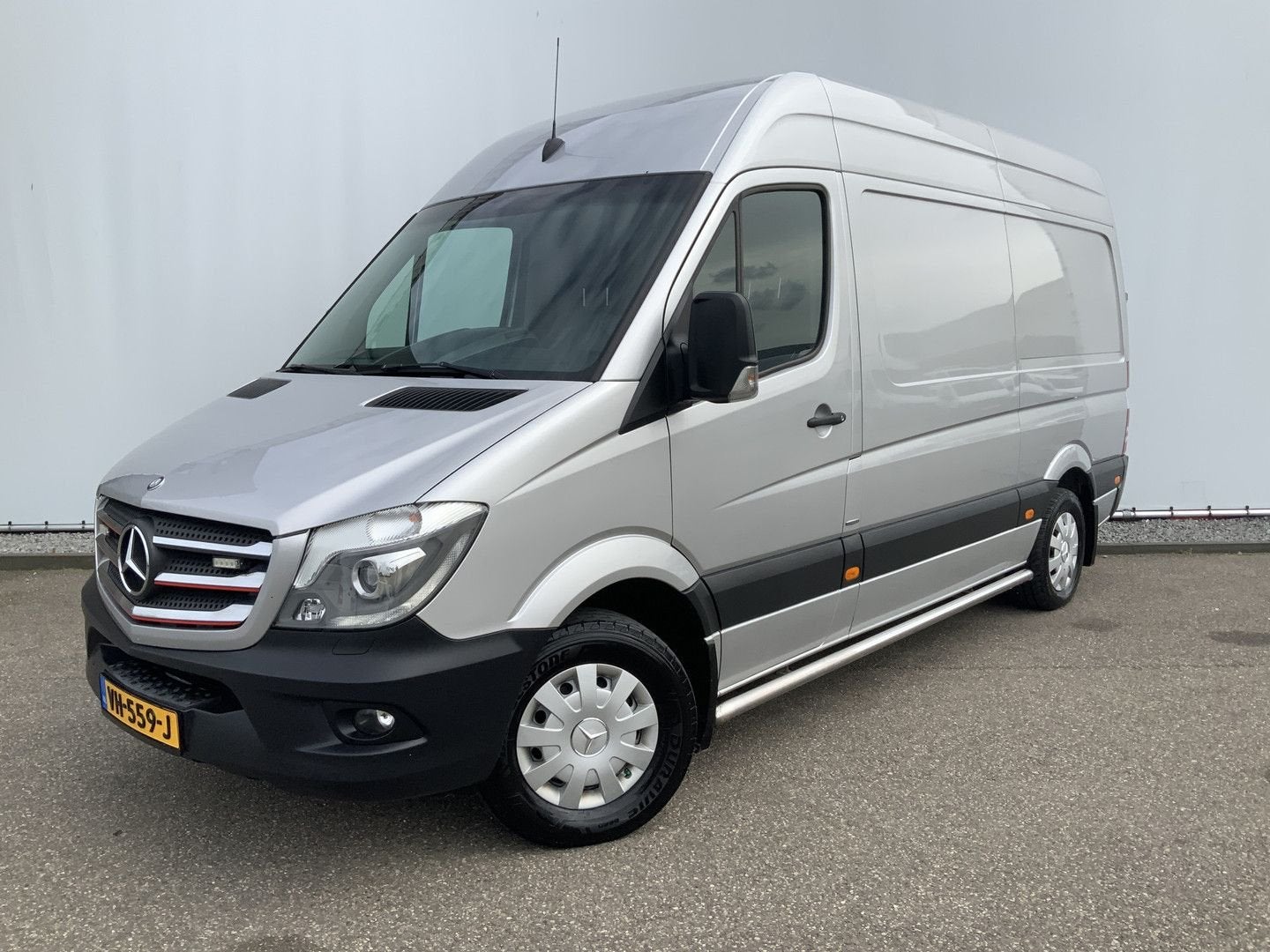 Mercedes-Benz Sprinter 319 3.0 BlueTEC 366 L2 H2 Airco Cruis, Autos, Camionnettes & Utilitaires, Argent ou Gris, Achat, Entreprise