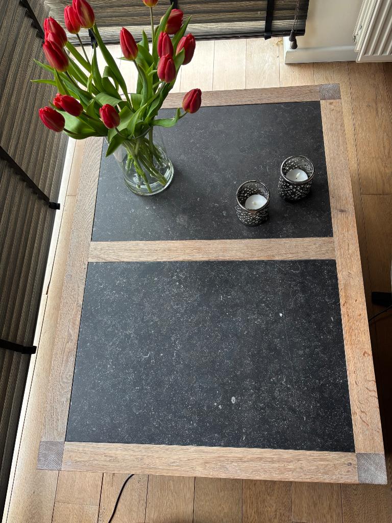 Eiken salontafel, Ophalen, Eikenhout
