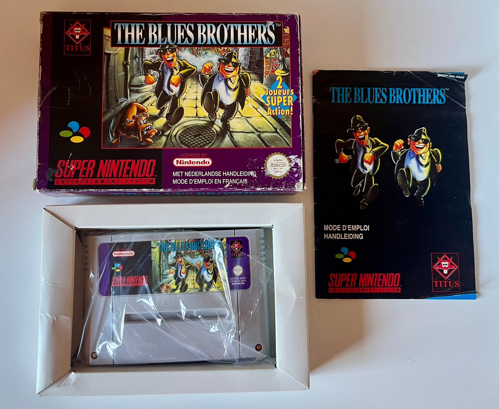 The blues brothers super Nintendo, Ophalen, Zo goed als nieuw