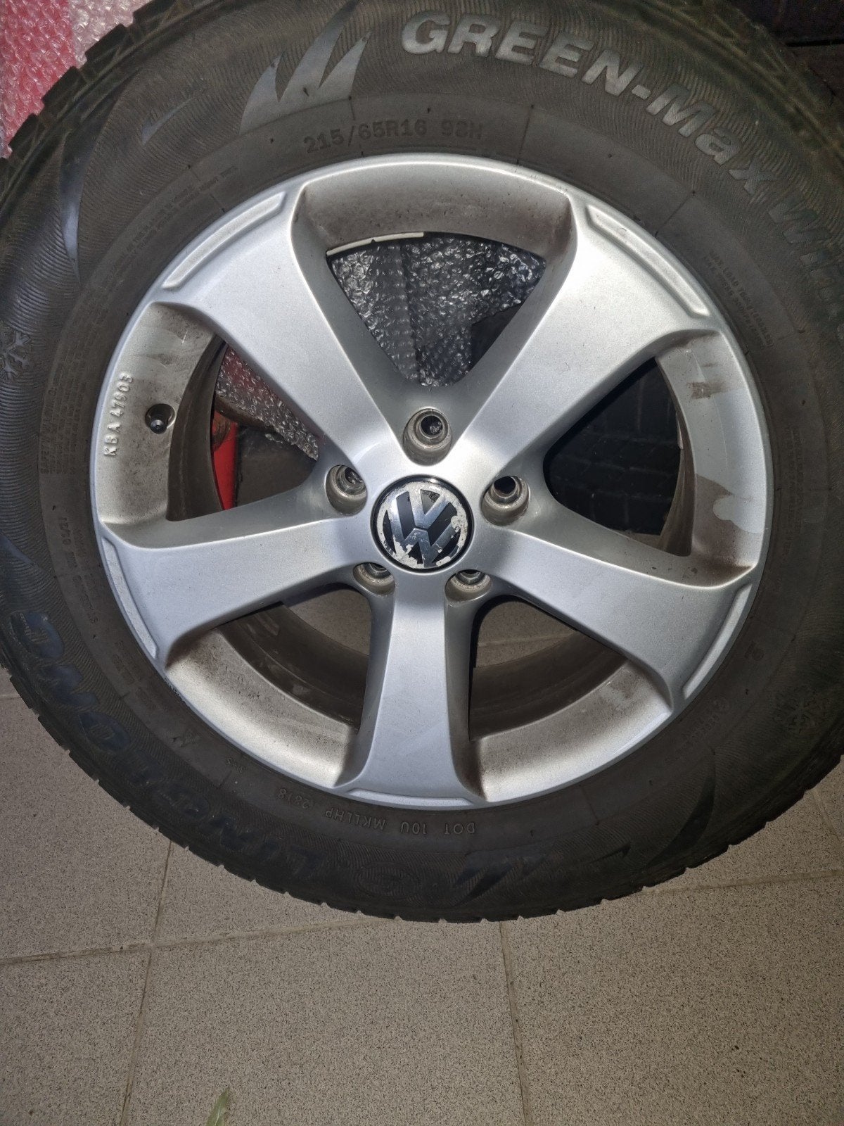 jantes alu origine VW., Enlèvement, Utilisé, Pneus hiver, Pneu(s)