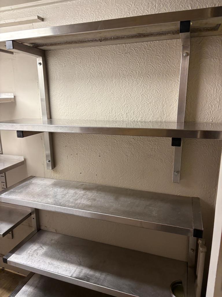 Inox rekken voor horeca, Ophalen, Gebruikt