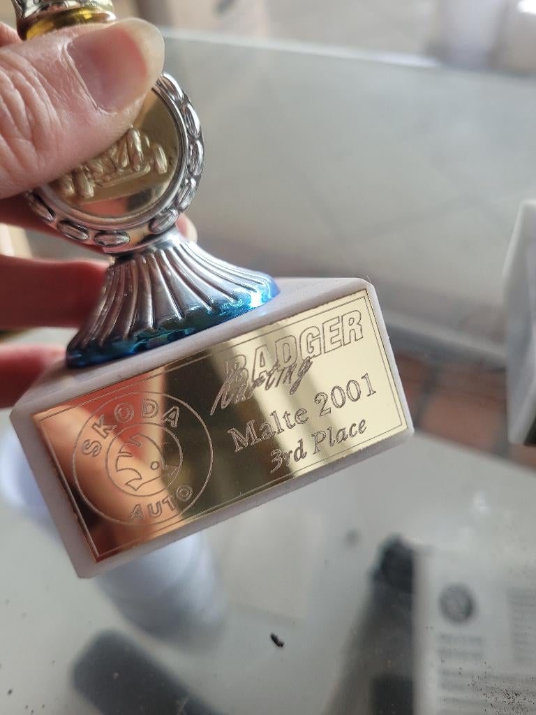 Trophée Officiel Skoda Auto - Malte 2001 - Collector, Neuf, Autres marques, Enlèvement, Divers