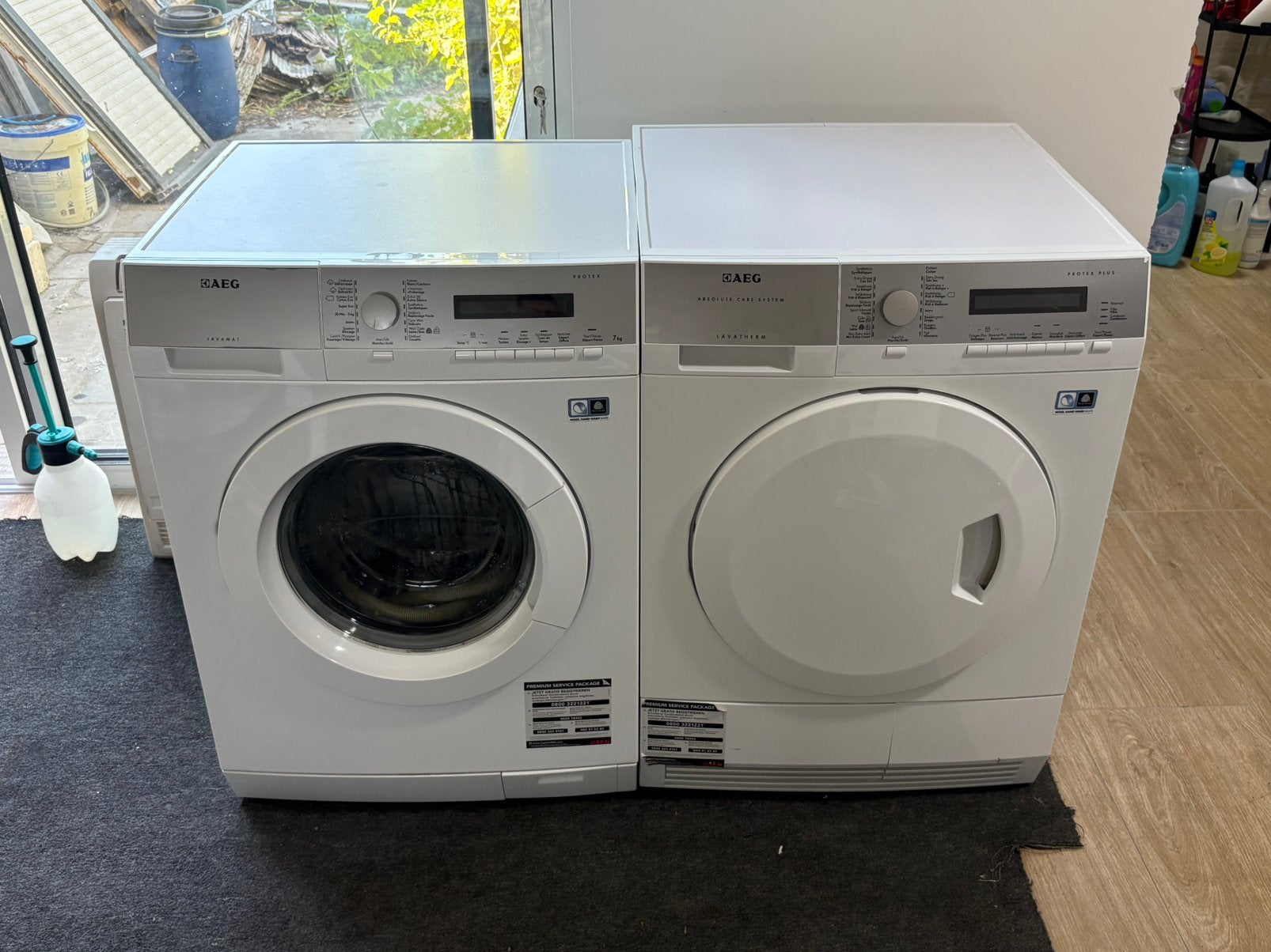 ✅AEG wasmachine en droogkast A+++, Elektronische apparatuur, Was-droogcombinaties, Ophalen, Zo goed als nieuw