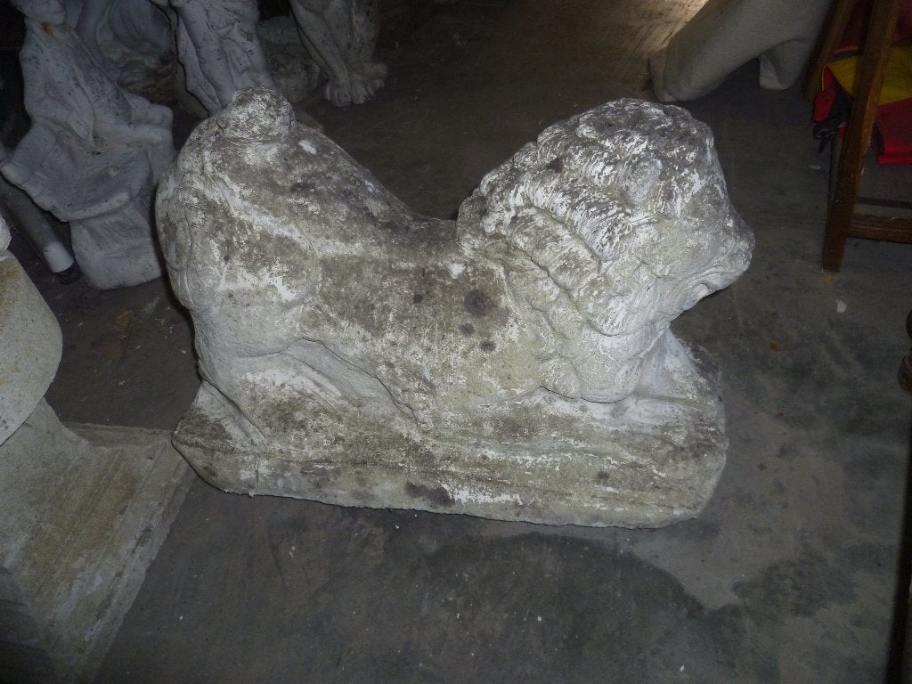 OUD STENEN TUINBEELD LEEUW, Antiek en Kunst, Ophalen