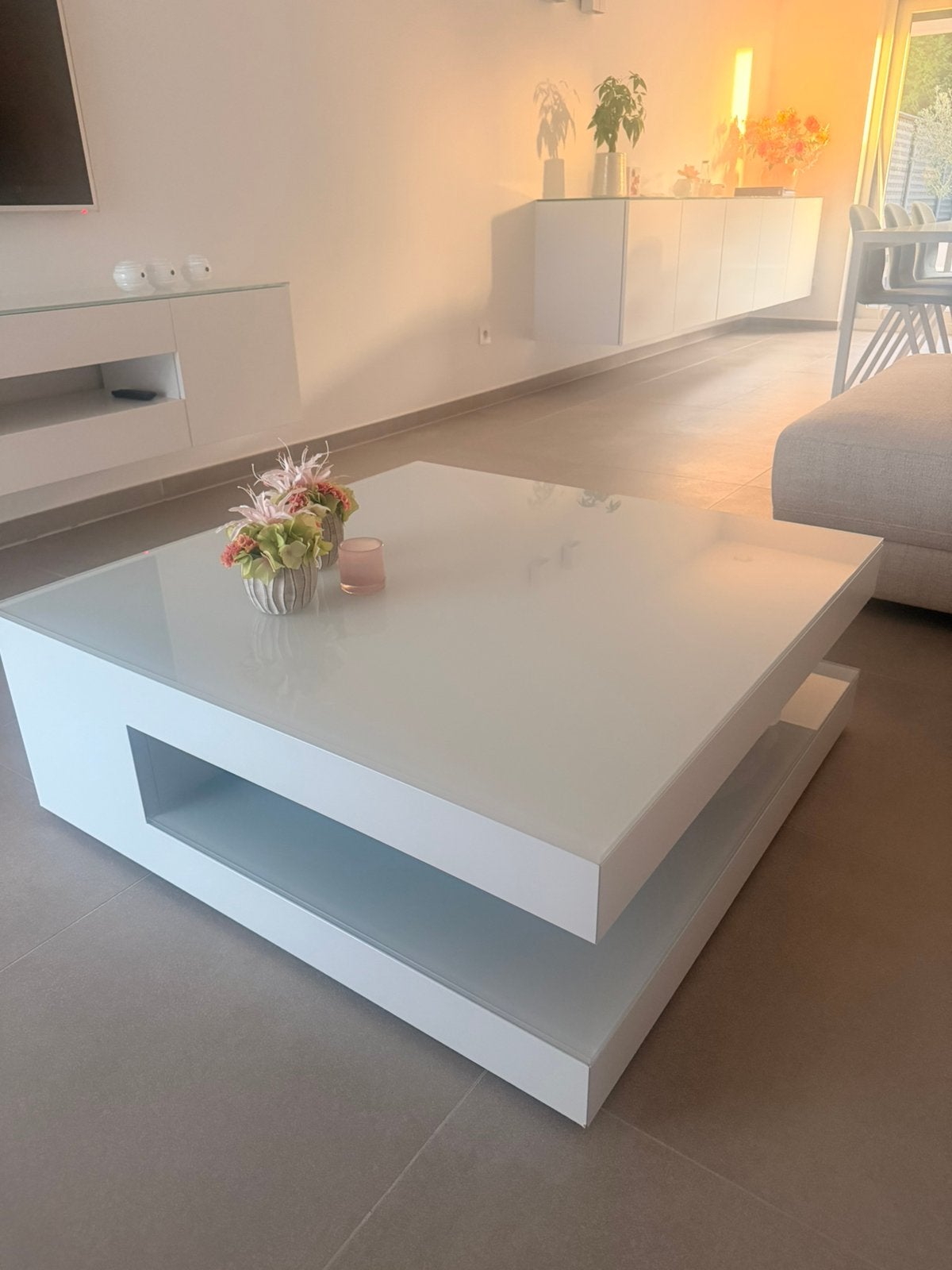 Witte Karat salontafel, Ophalen, Vierkant, Modern, 5 – 50