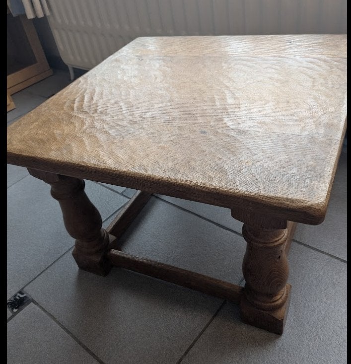 Table de salon en chêne massif, Ophalen, 50 – 75, Gebruikt, 50 tot 100 cm