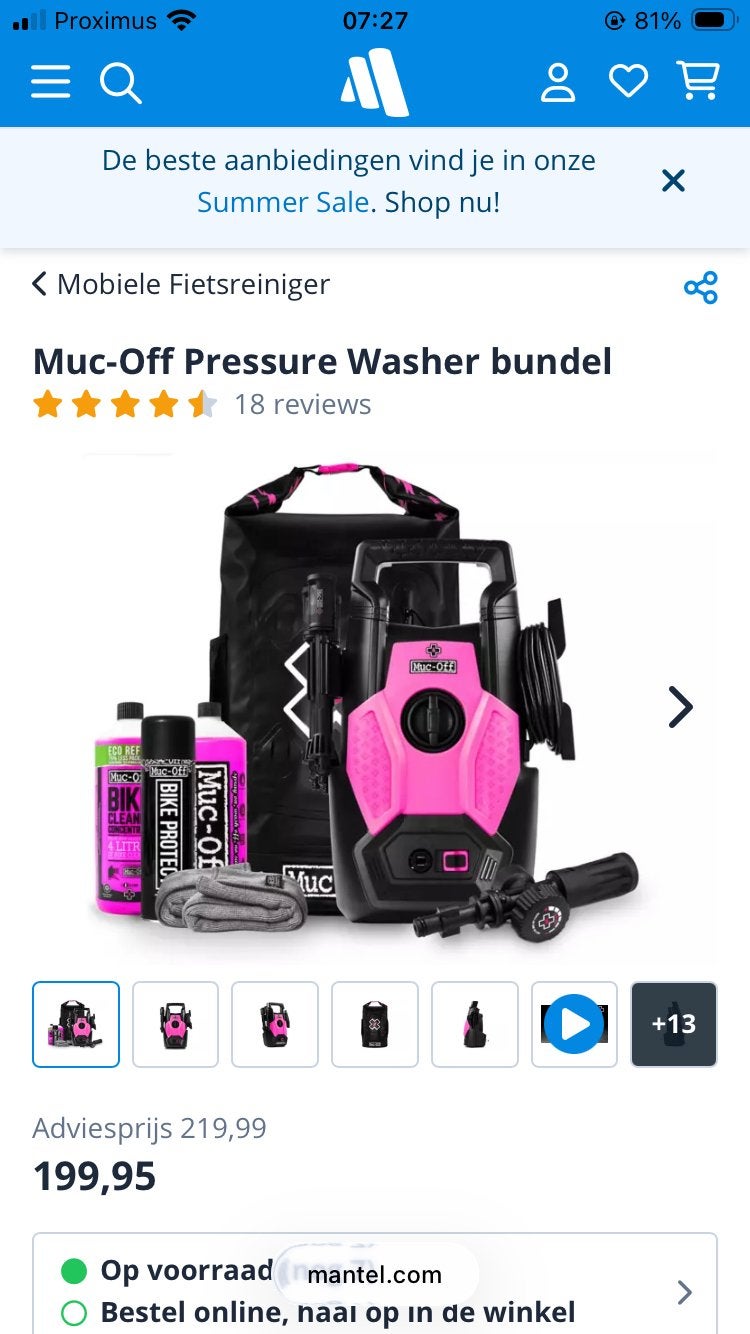 Muc off pressure washer, Ophalen, Nieuw