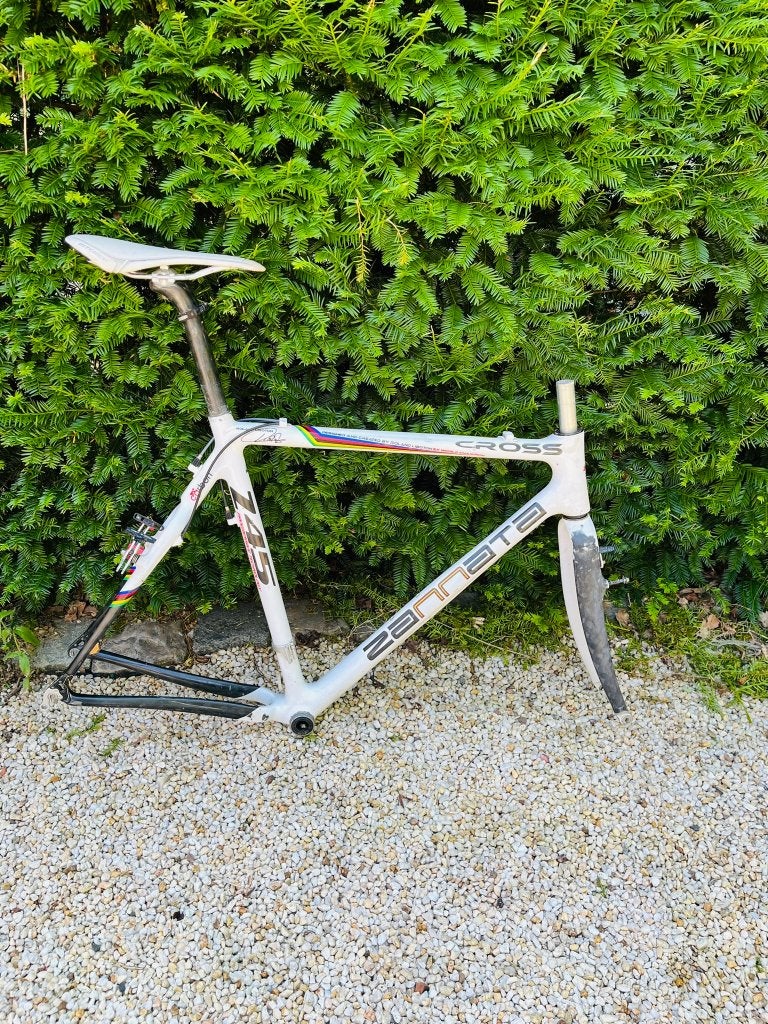 Cadre croisé Featherlight Zannata Z45 en carbone (58 cm), Vélos & Vélomoteurs, Zannata, Utilisé, Enlèvement, Cadre