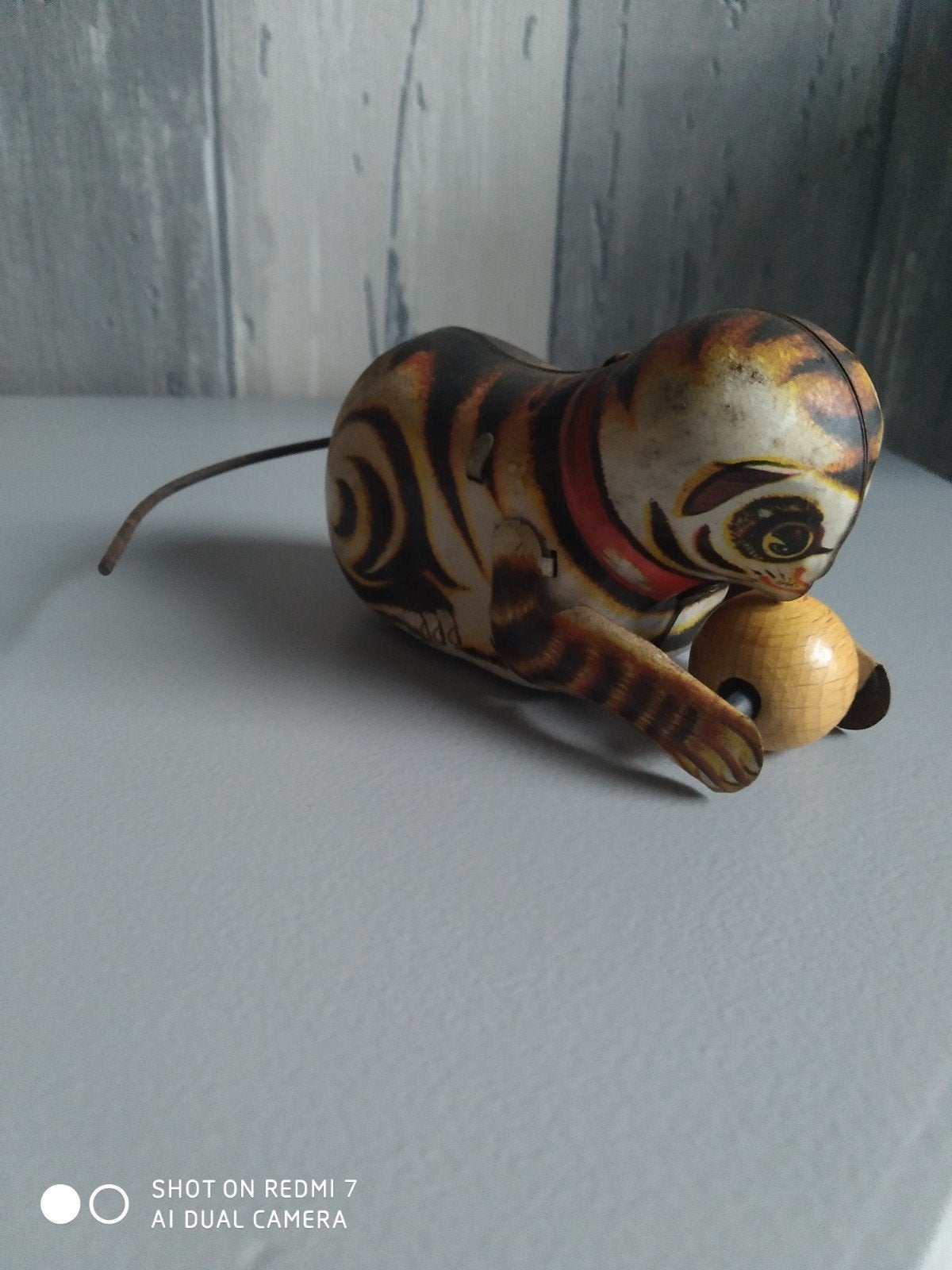 Antieke blikken Opwindbare kat, Antiek en Kunst, Ophalen of Verzenden