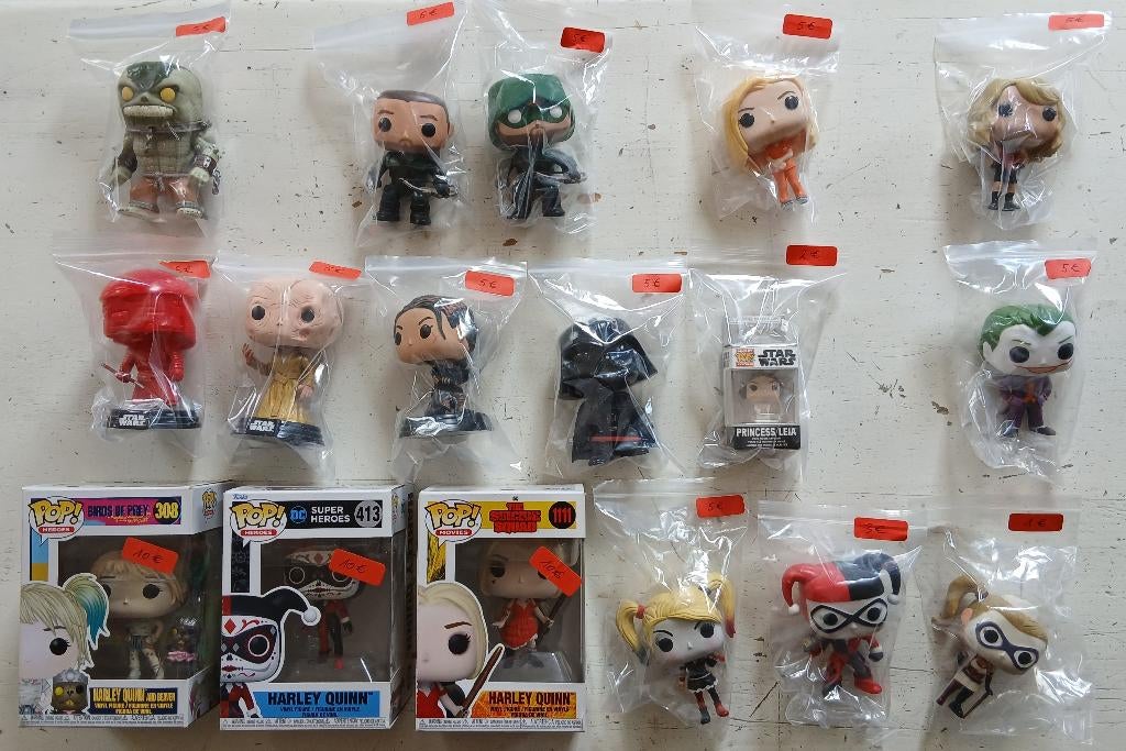 Funko Figuren star wars batman etc..........., Collections, Jouets miniatures, Utilisé, Enlèvement