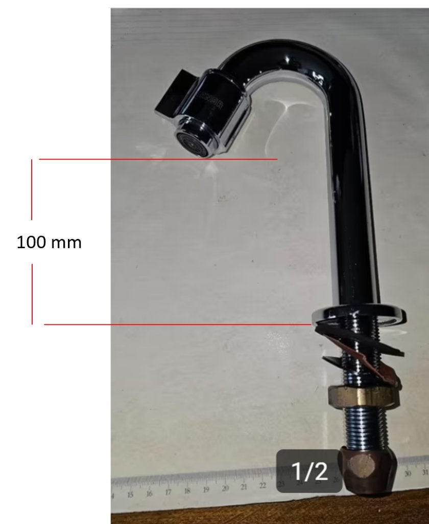 waterkraan, Enlèvement, Comme neuf, Chrome, Lavabo