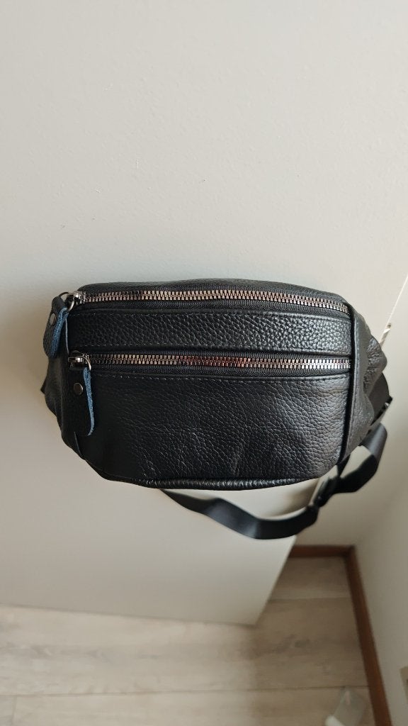 Sac banane en cuir véritable neuf, Neuf, Autres marques, Cuir, Enlèvement