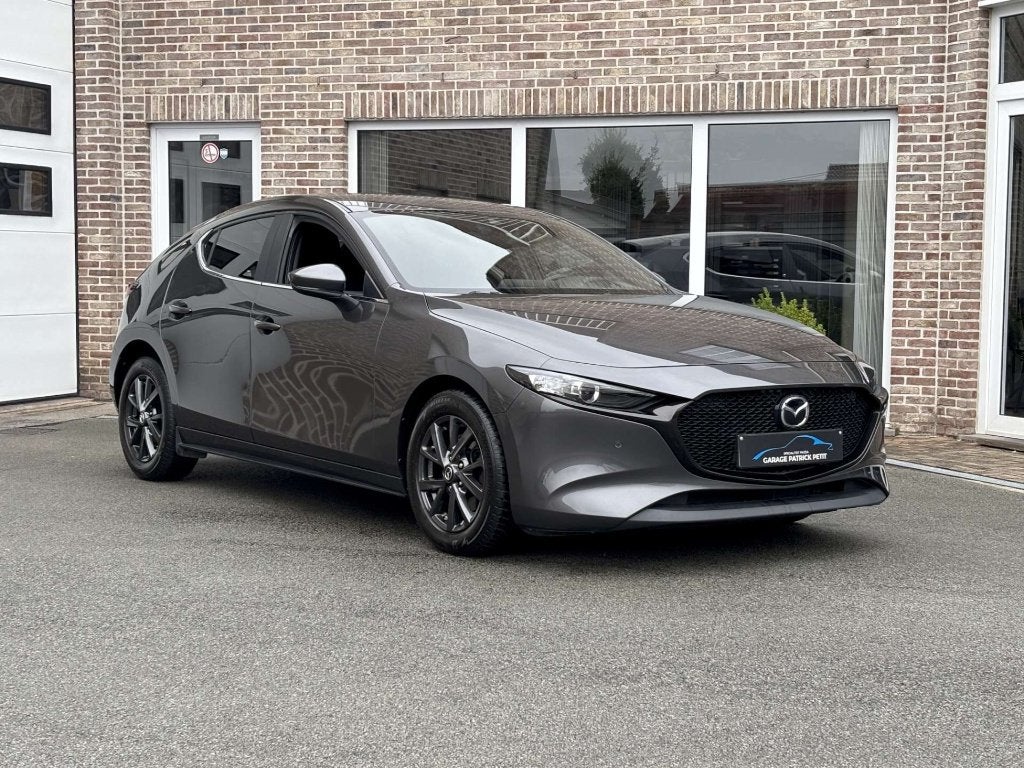 Mazda 3 2.0 M-HYBRID / Camera / 74000km / 12m wb, Autos, Mazda, 90 kW, Argent ou Gris, Euro 6, Entreprise