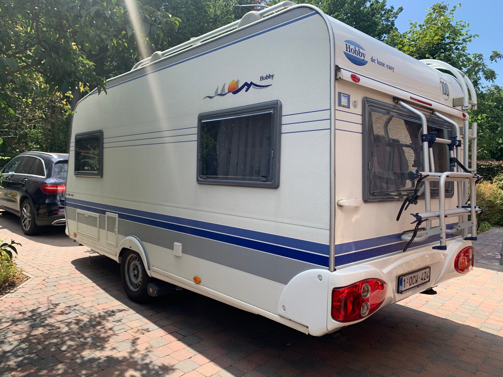 Hobby caravan, Particulier, Fietsenrek, Hobby
